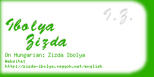 ibolya zizda business card